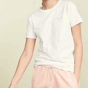 Acne Studios Wanda Wash Embroidered Tee Shirt T-Shirt Optic White Lilac